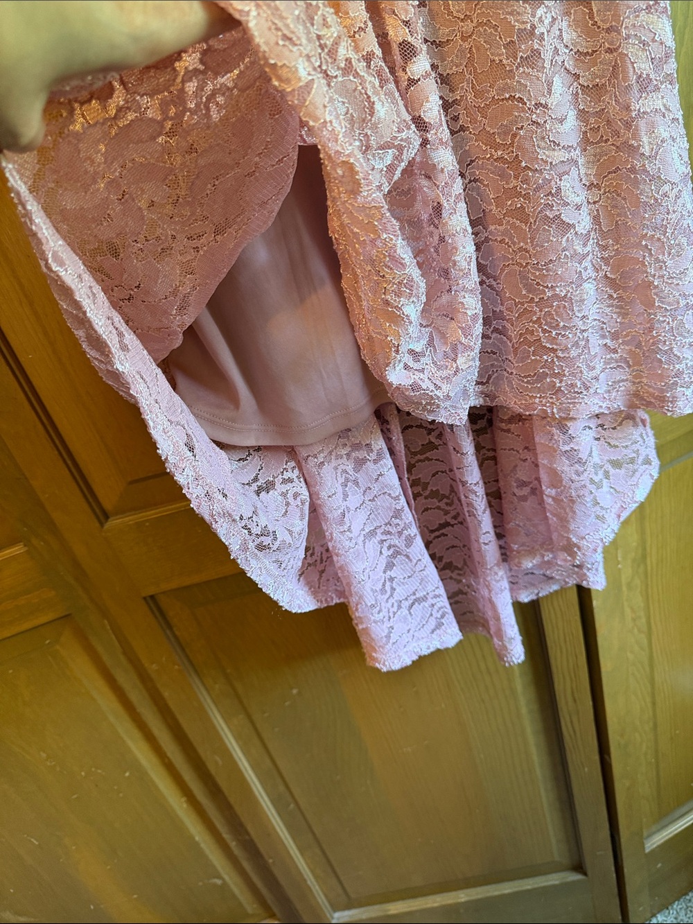 Pink High-Low Dress - Picture 4 of 9